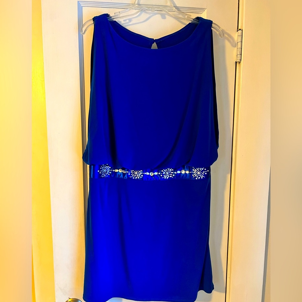 Blue cocktail dress